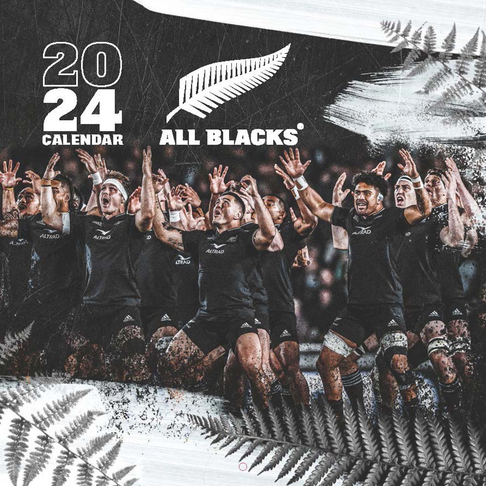 All Blacks OFFICIAL | 2024 12 x 24 Inch Monthly Square Wall Calendar