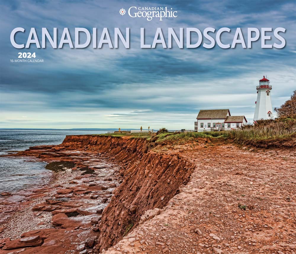 Canadian Geographic Canadian Landscapes | 2024 14 x 24 Inch Monthly Deluxe Wall Calendar | Envelope