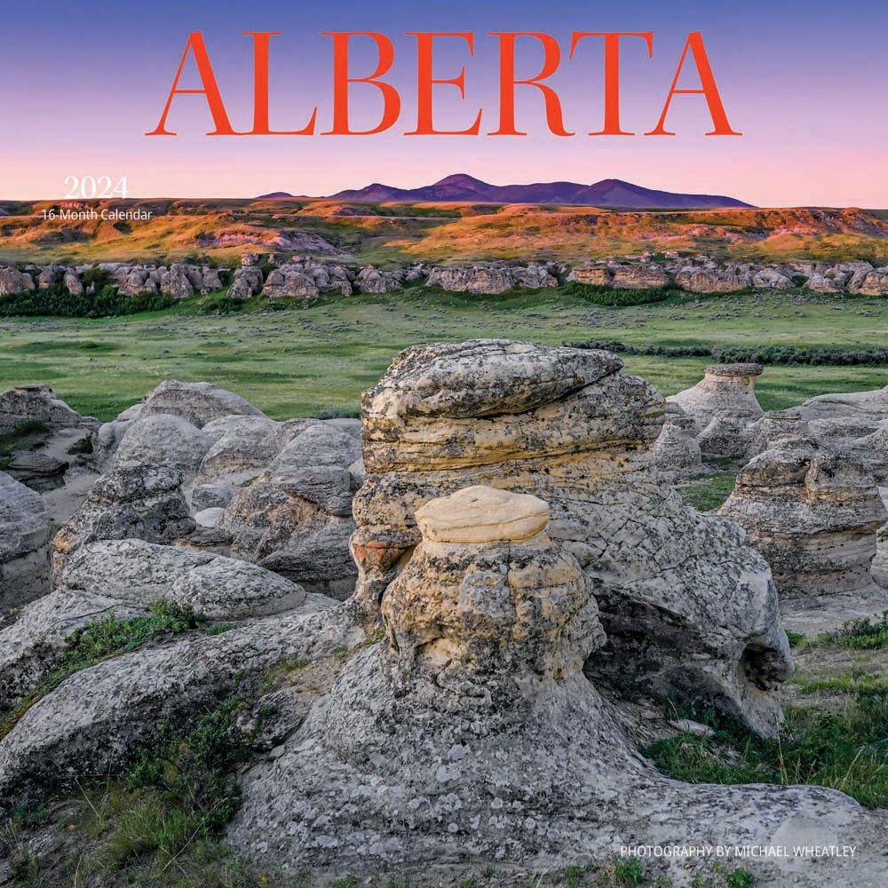 Alberta | 2024 7 x 14 Inch Monthly Mini Wall Calendar