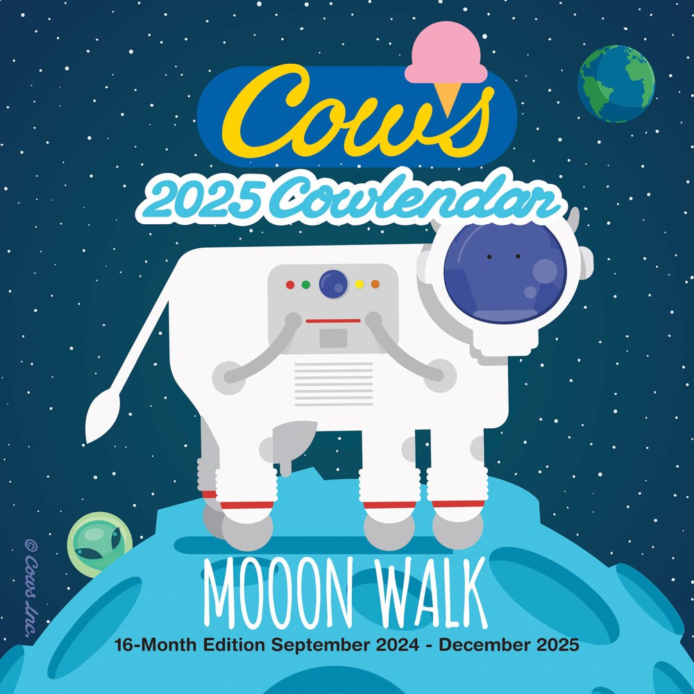 Cows Creamery OFFICIAL | 2025 7 x 14 Inch Monthly Mini Wall Calendar