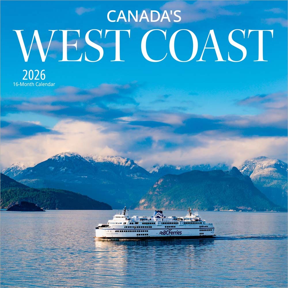 Canada's West Coast | 2026 7 x 14 Inch (Hanging) Monthly Mini Wall Calendar