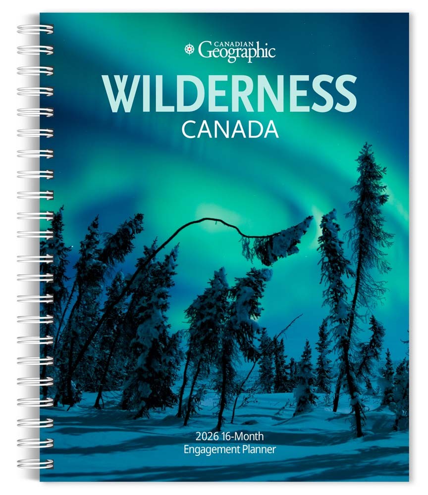 Canadian Geographic Wilderness Canada OFFICIAL | 2026 6 x 7.75 Inch Spiral-Bound Wire-O Weekly Engagement Planner Calendar | New Full-Color Image Every Week