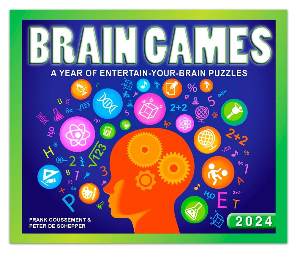 Brain Games | 2024 6 x 5 Inch Daily Desktop Box Calendar | New Page Every Day