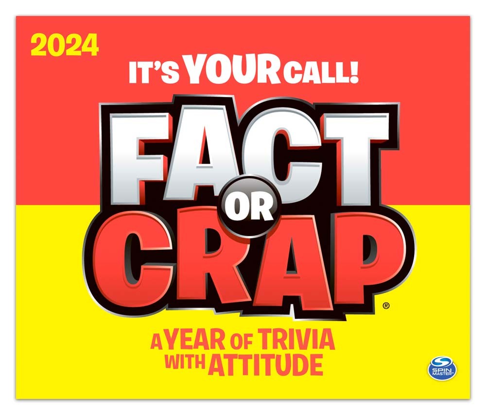 Fact or Crap | 2024 6 x 5 Inch Daily Desktop Box Calendar | New Page Every Day