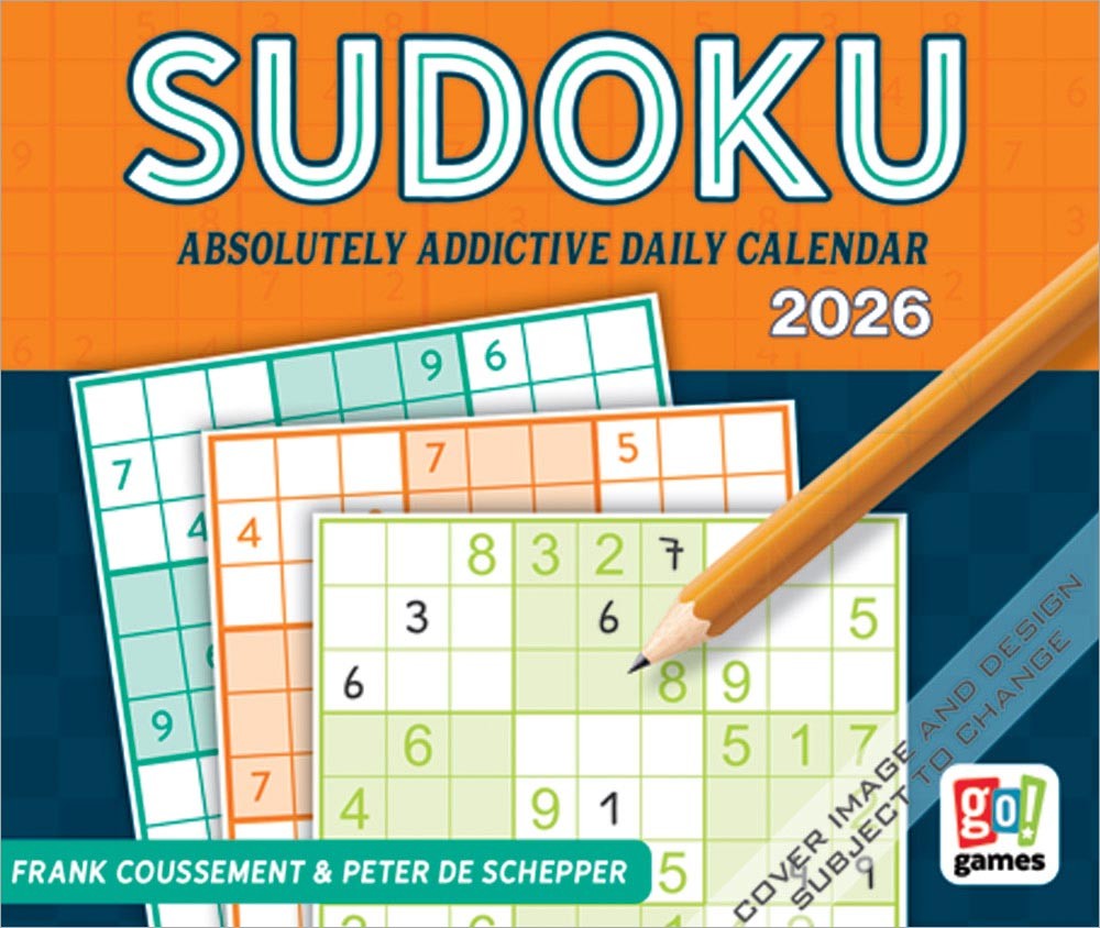 Sudoku | 2026 6 x 5 Inch Daily Desktop Box Calendar | New Page Every Day