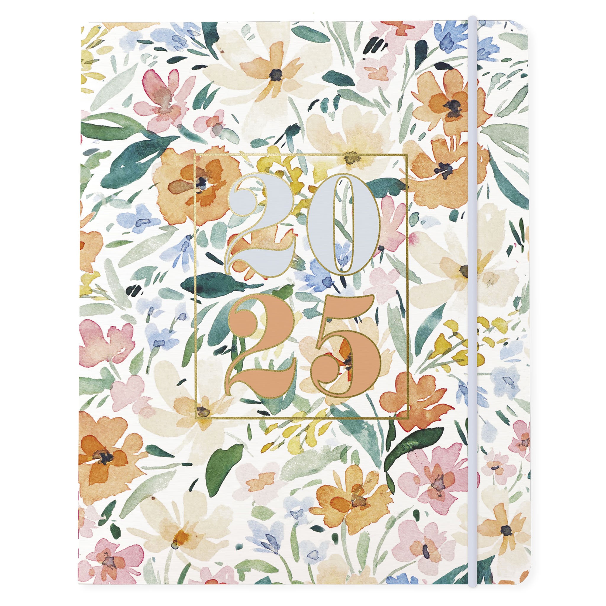 Tropical Floral | 2025 8 x 10 Inch Desk Planner