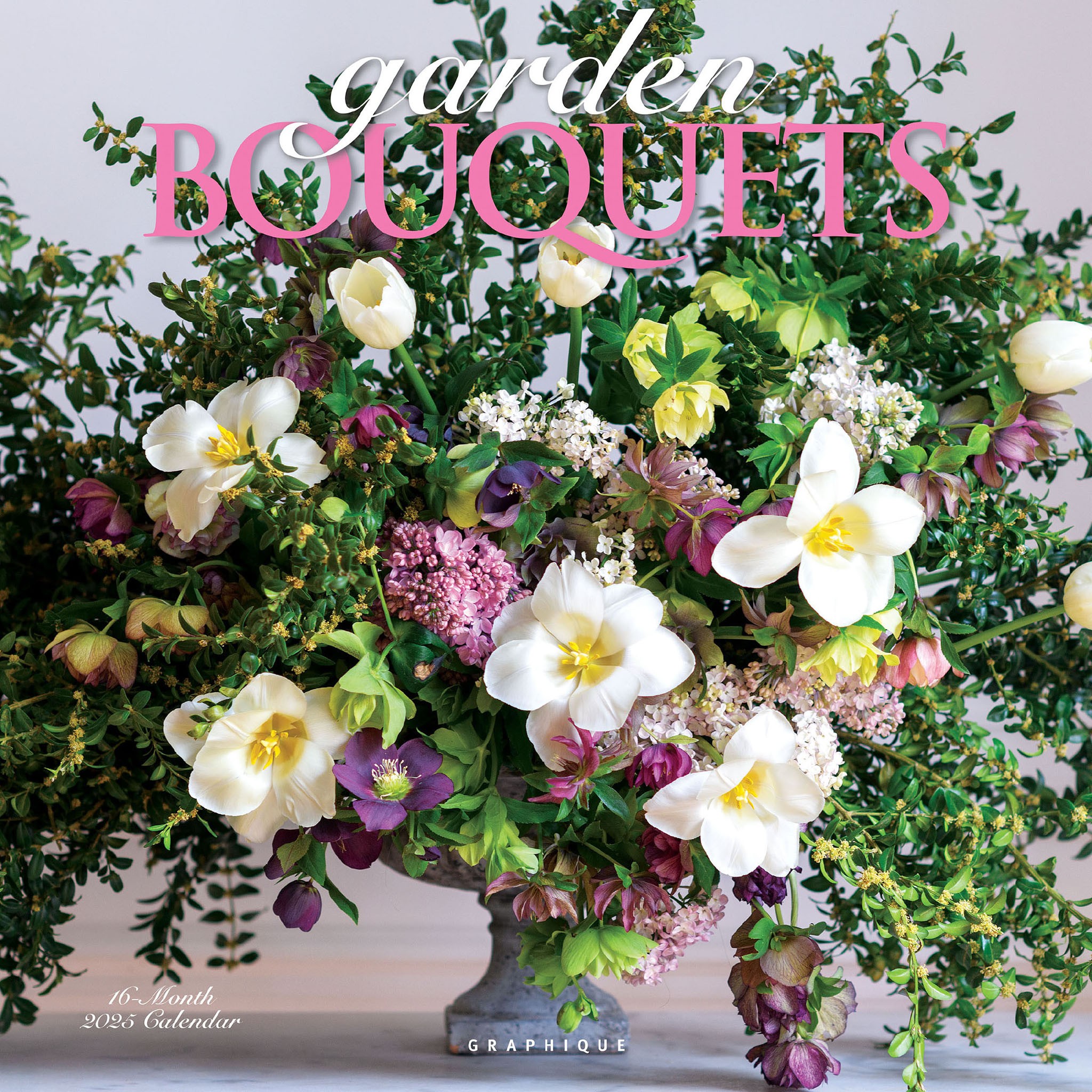 Garden Bouquets | 2025 12 x 24 Inch Monthly Square Wall Calendar