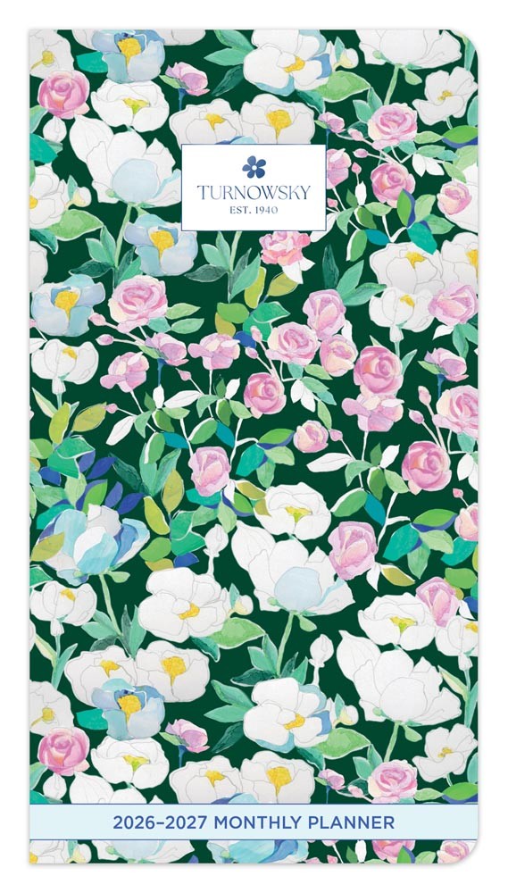 House of Turnowsky OFFICIAL | 2026-2027 3.5 x 6.5 Inch Two Year Monthly Pocket Planner Calendar | Foil Stamped Cover