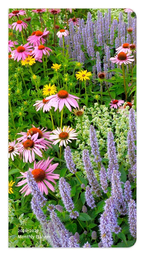 In the Garden | 2026-2027 3.5 x 6.5 Inch Two Year Monthly Pocket Planner Calendar