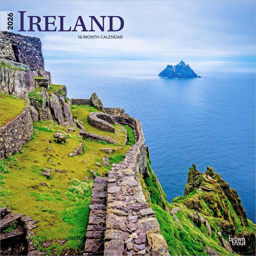 Ireland | 2026 12 x 24 Inch (Hanging) Monthly Square Wall Calendar