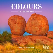 Colours of Australia | 2024 12 x 24 Inch Monthly Square Wall Calendar
