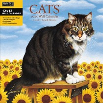 Cats | 2025 12 x 24 Inch Monthly Square Wall Calendar