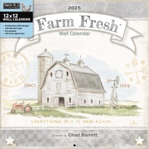 Farm Fresh | 2025 12 x 24 Inch Monthly Square Wall Calendar