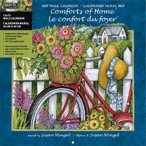 Comforts Of Home | 2025 12 x 24 Inch Monthly Square Wall Calendar | English/French Bilingual