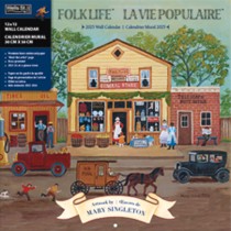 Folk Life | 2025 12 x 24 Inch Monthly Square Wall Calendar