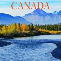 Canada | 2023 7 x 14 Inch Monthly Mini Wall Calendar | English/French Bilingual