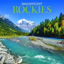 Magnificent Rockies | 2023 12 x 24 Inch Monthly Square Wall Calendar