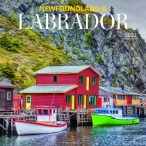Newfoundland and Labrador | 2023 12 x 24 Inch Monthly Square Wall Calendar