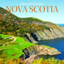 Nova Scotia | 2023 12 x 24 Inch Monthly Square Wall Calendar | English/French Bilingual