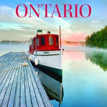 Ontario | 2023 12 x 24 Inch Monthly Square Wall Calendar | English/French Bilingual