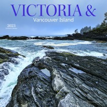 Victoria and Vancouver Island | 2023 12 x 24 Inch Monthly Square Wall Calendar
