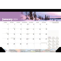 Canadian Geographic | 2024 17 x 12 Inch Monthly Desk Pad Calendar