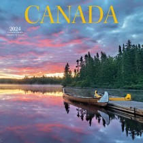 Canada | 2024 12 x 24 Inch Monthly Square Wall Calendar | English/French Bilingual
