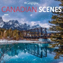 Canadian Geographic Canadian Scenes | 2024 12 x 24 Inch Monthly Square Wall Calendar