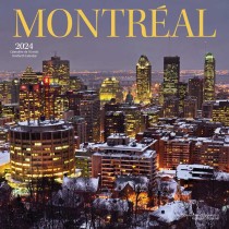 Montreal | 2024 12 x 24 Inch Monthly Square Wall Calendar | English/French Bilingual