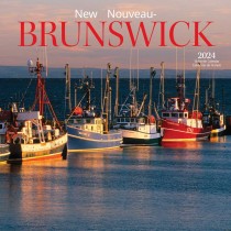 New Brunswick | 2024 12 x 24 Inch Monthly Square Wall Calendar | English/French Bilingual