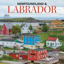 Newfoundland & Labrador | 2024 12 x 24 Inch Monthly Square Wall Calendar