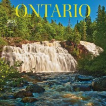 Ontario | 2024 12 x 24 Inch Monthly Square Wall Calendar | English/French Bilingual
