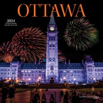 Ottawa | 2024 12 x 24 Inch Monthly Square Wall Calendar | English/French Bilingual