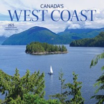 Canadas West Coast | 2025 12 x 24 Inch Monthly Square Wall Calendar