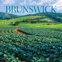 New Brunswick | 2025 12 x 24 Inch Monthly Square Wall Calendar | English/French Bilingual