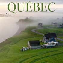 Quebec | 2025 12 x 24 Inch Monthly Square Wall Calendar | English/French Bilingual