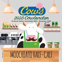Cows Creamery OFFICIAL | 2025 12 x 24 Inch Monthly Square Wall Calendar | Plastic-Free