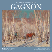 Clarence Gagnon AGO OFFICIAL | 2025 12 x 24 Inch Monthly Square Wall Calendar | English/French Bilingual