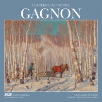 Clarence Gagnon AGO OFFICIAL | 2025 12 x 24 Inch Monthly Square Wall Calendar | English/French Bilingual