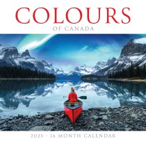 Canadian Geographic Colours of Canada OFFICIAL | 2025 8.5 x 8.5 Inch Monthly Medium Wall Calendar | Envelope | English/French Bilingual