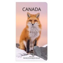 Canada | 2025-2026 3.5 x 6.5 Inch Two Year Monthly Pocket Planner | English/French Bilingual