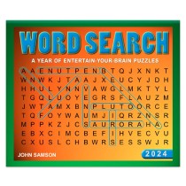 Word Search | 2024 6 x 5 Inch Daily Desktop Box Calendar | New Page Every Day
