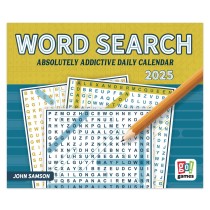 Word Search | 2025 6 x 5 Inch Daily Desktop Box Calendar | New Page Every Day