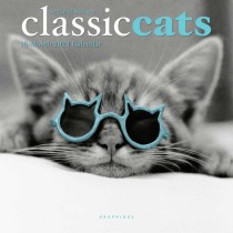 Classic Cats | 2024 7 x 14 Inch Monthly Mini Wall Calendar