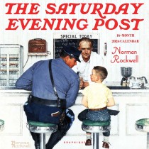 Saturday Evening Post | 2024 12 x 24 Inch Monthly Square Wall Calendar