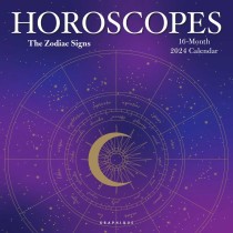 Horoscopes | 2024 12 x 24 Inch Monthly Square Wall Calendar