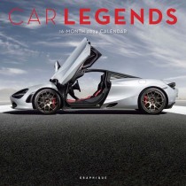 Car Legends | 2024 12 x 24 Inch Monthly Square Wall Calendar