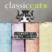 Classic Cats | 2025 7 x 14 Inch Monthly Mini Wall Calendar