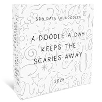 Doodle a Day | 2025 Desktop Box Calendar | New Page Every Day