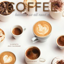 Coffee | 2025 12 x 24 Inch Monthly Square Wall Calendar